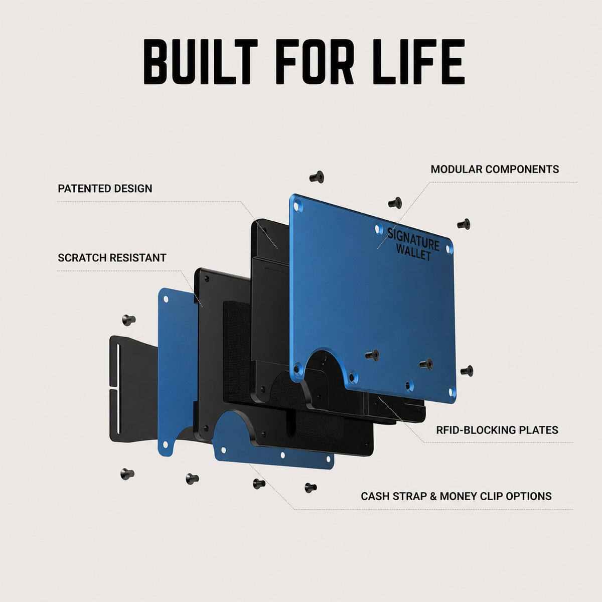 The Signature Metal Wallet (BUY 1 GET 1 FREE)