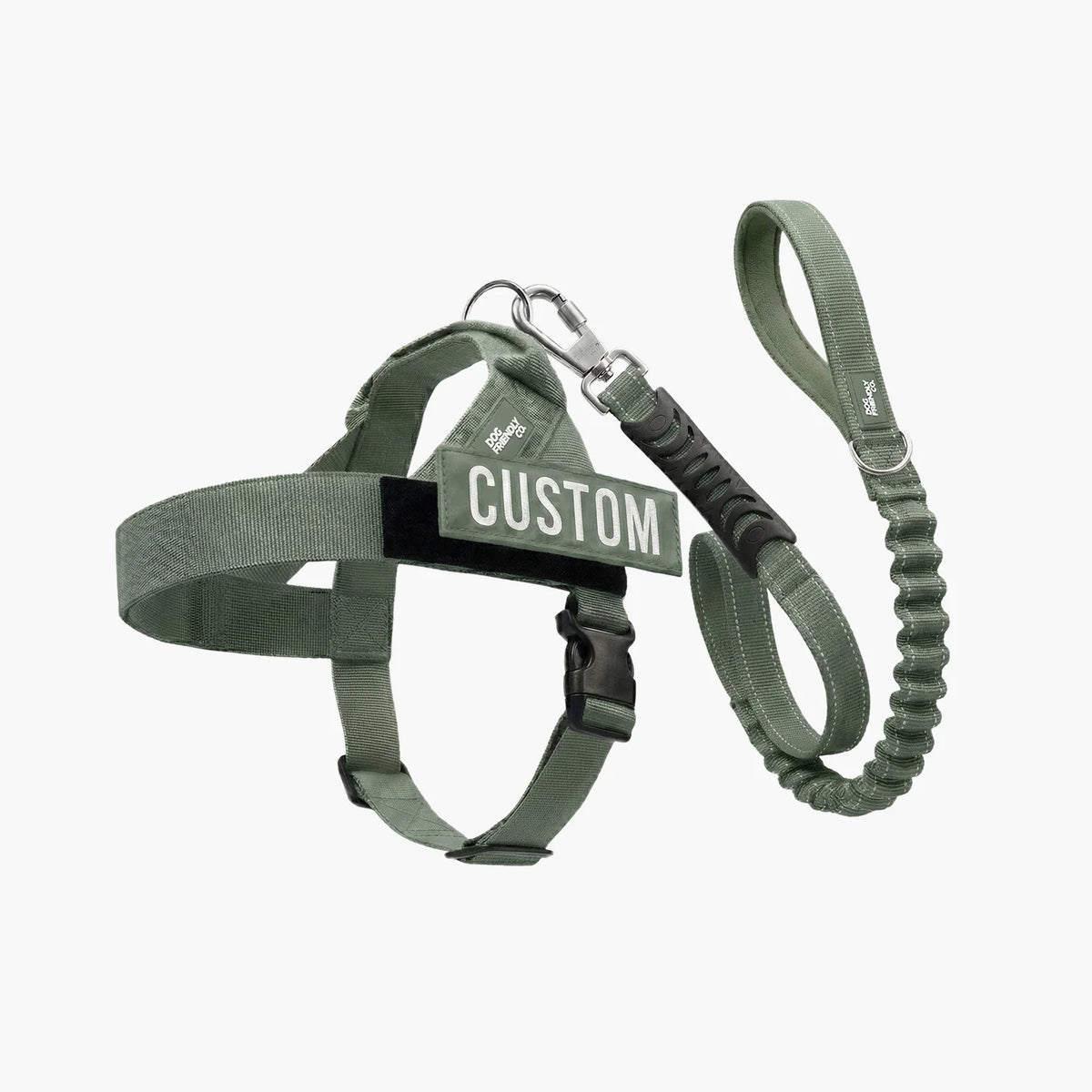 THE FRIENDLY DOGS™ Custom Name Leash & Harness - Heavy Duty