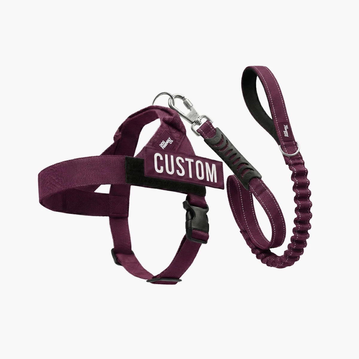 THE FRIENDLY DOGS™ Custom Name Leash & Harness - Heavy Duty