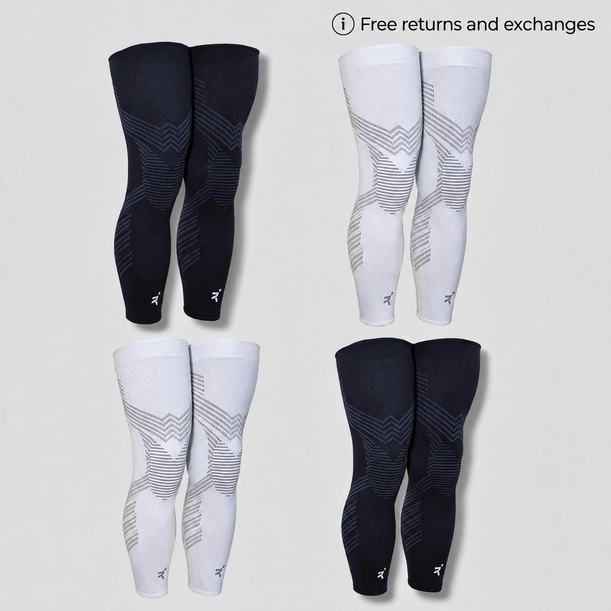 KniTec Pro 2.0 - Compression Sleeves For Knees and Legs (2+1 FREE)