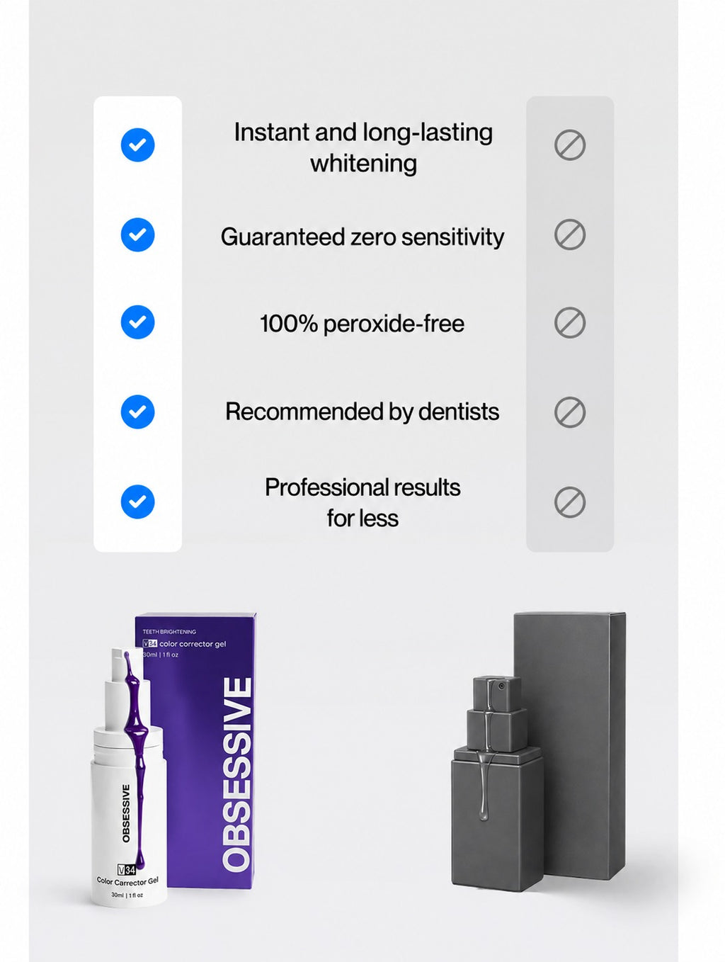 Teeth Whitening Gel - PURPLE V34