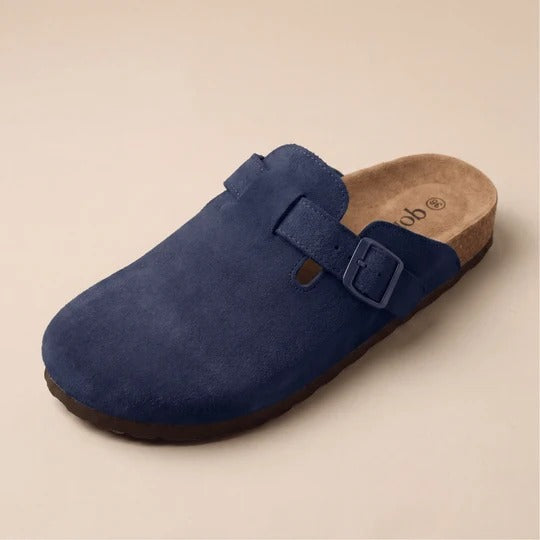Genuine Suede Clogs Shoes Womens