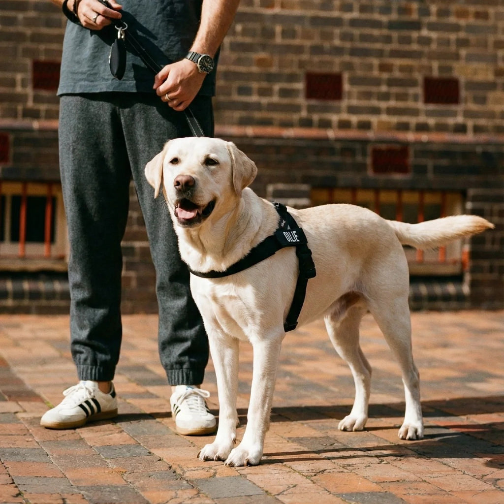 THE FRIENDLY DOGS™ Custom Name Leash & Harness - Heavy Duty