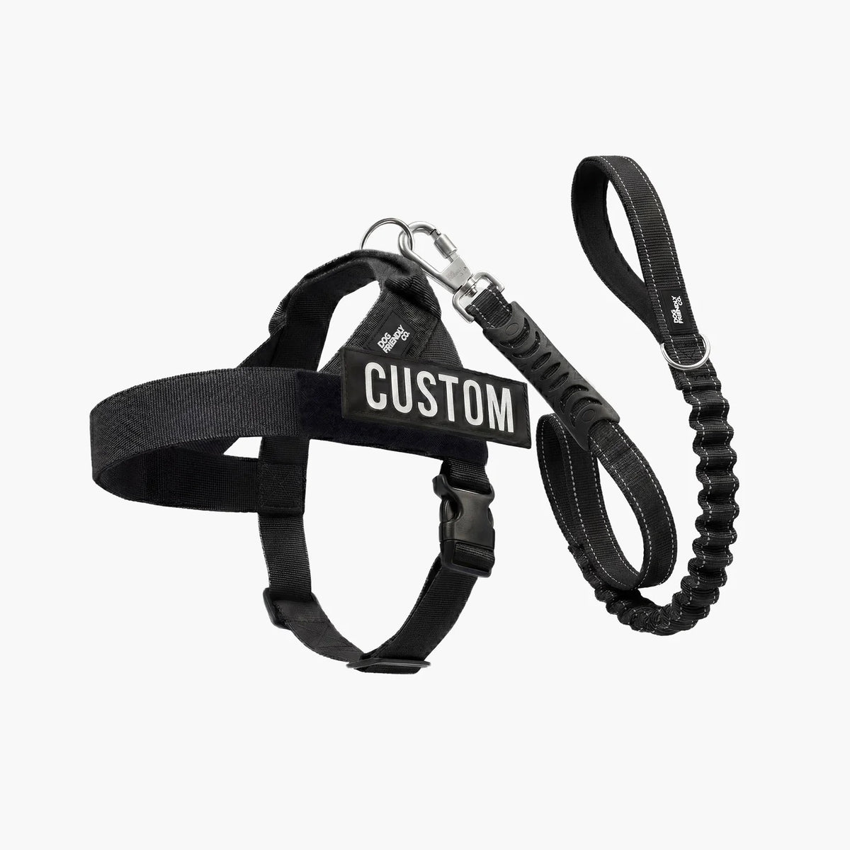 THE FRIENDLY DOGS™ Custom Name Leash & Harness - Heavy Duty